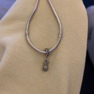 Pandora sterling silver Dazzling Dress dangle charm